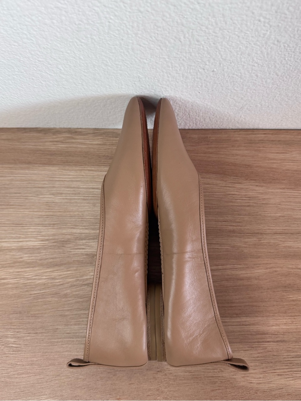 Vince Vivian Leather Ballet Flat Chai Nude Tan - Picture 6 of 10